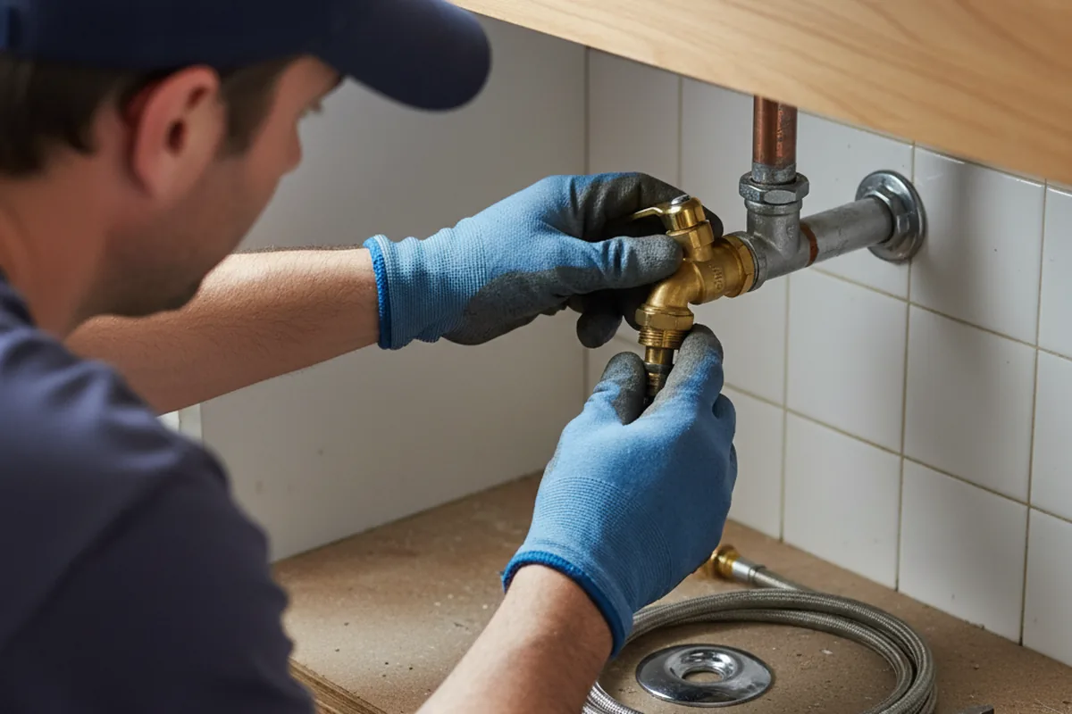 Shutoff valve and fitting work during Repiping in McLean